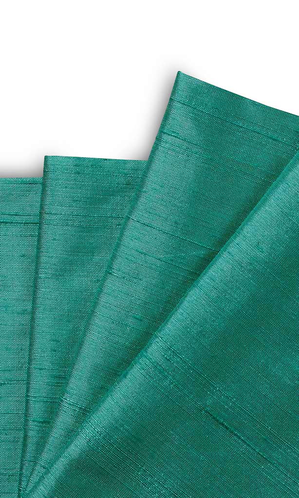 Dupioni Silk Window Treatments Fabric By the Metre (Seafoam Green/ Blue)