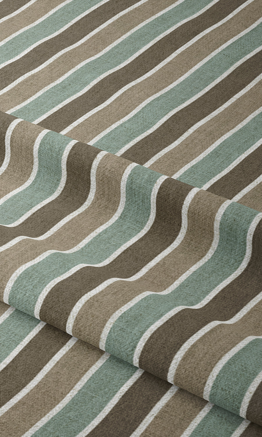 Geometric Print Window Treatments Fabric Sample (Blue/ Brown/ White)