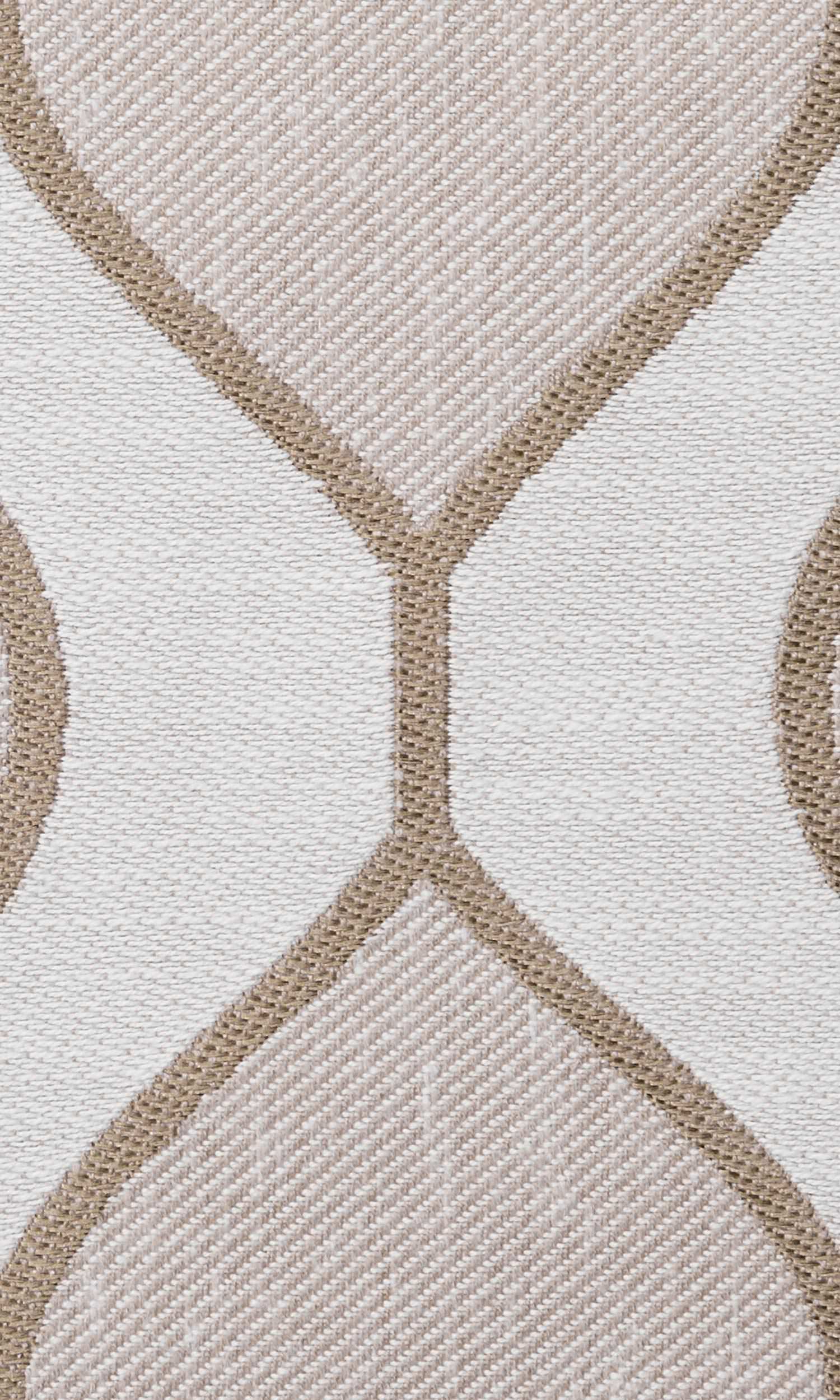 Ogee Print Home Textile Fabric Material By the Metre (Gray/ Brown)