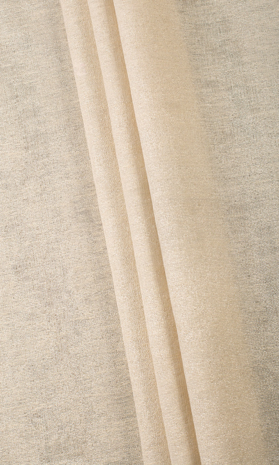 Plain Semi-Sheer Home Textile Fabric Material By the Metre (Pale Beige)