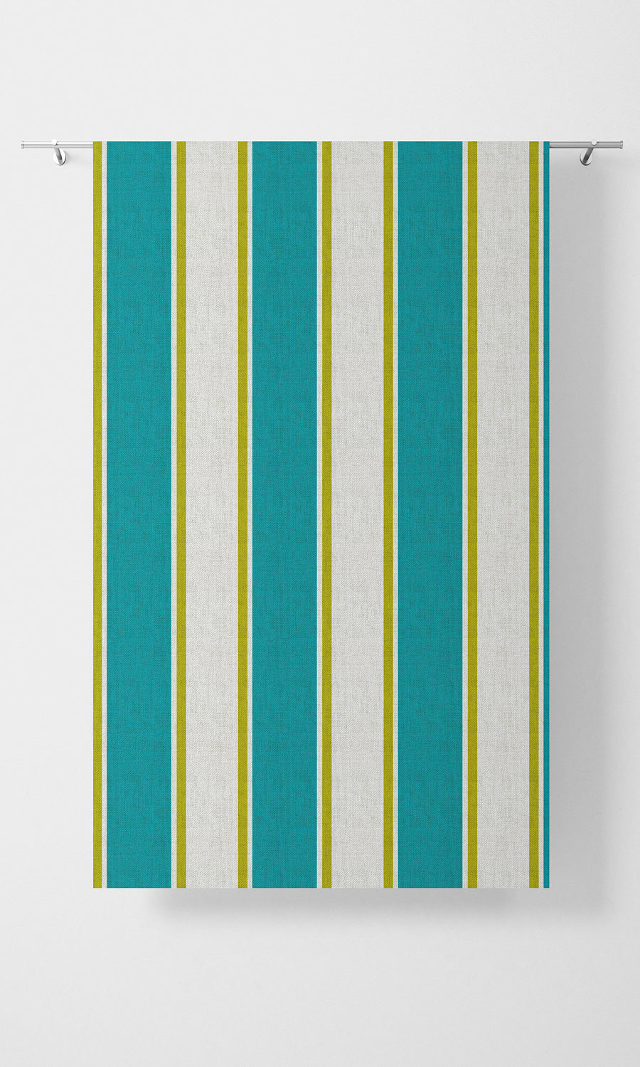 Striped Print Free Fabric Material Sample (Pacific Blue)