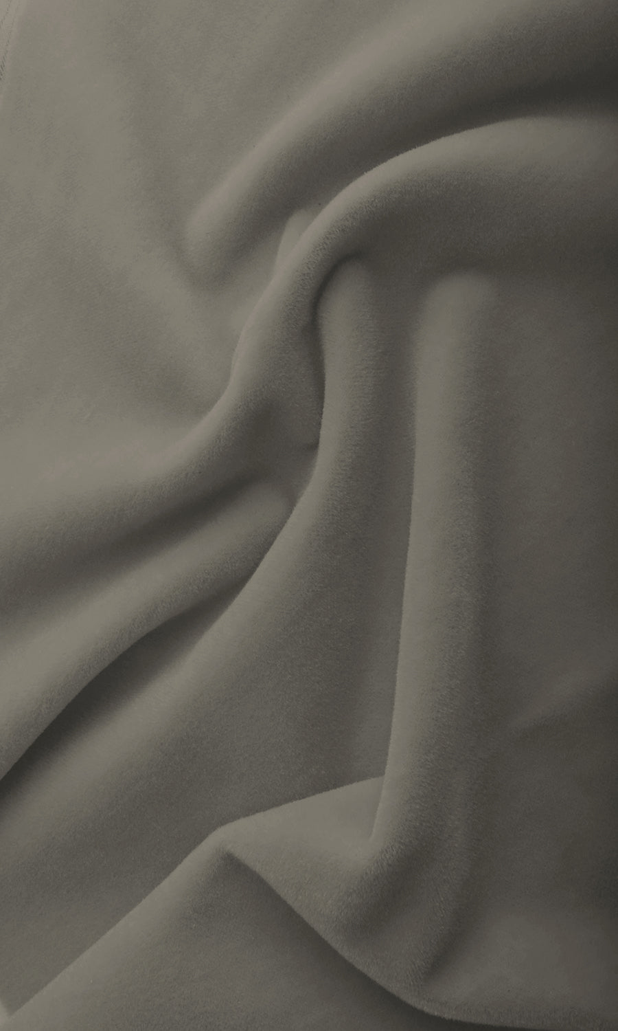 Velvet Home Textile Fabric Material By the Metre (Grey)