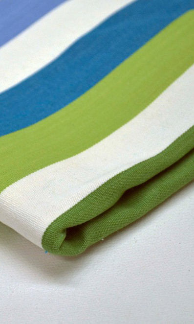 Cotton Home Décor Fabric Sample (Blue/ Green)