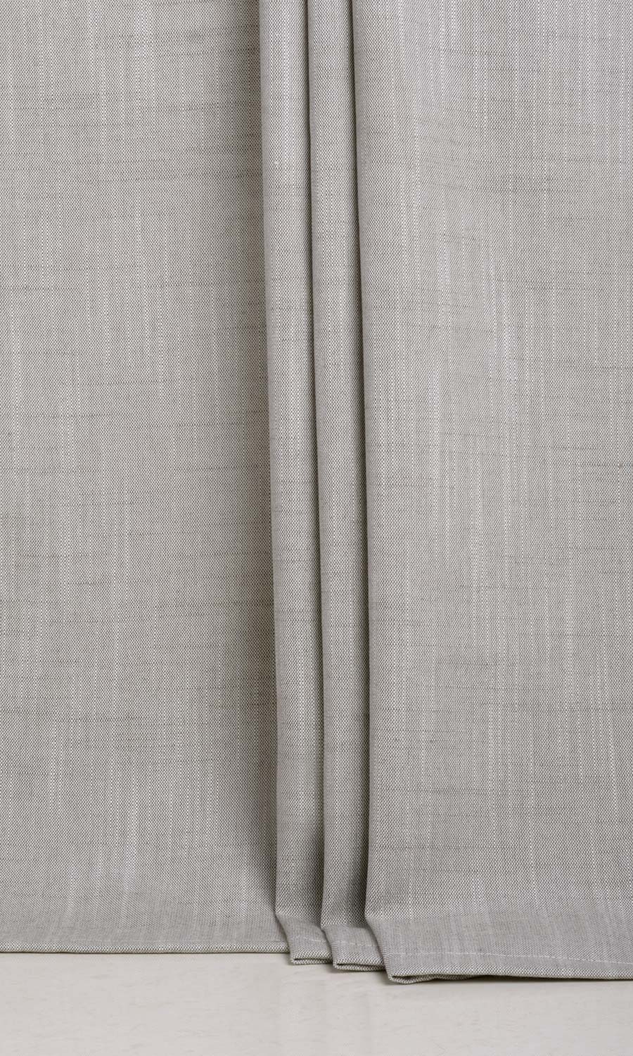 Plain Linen Texture Window Treatments Fabric By the Metre (Warm Grey)