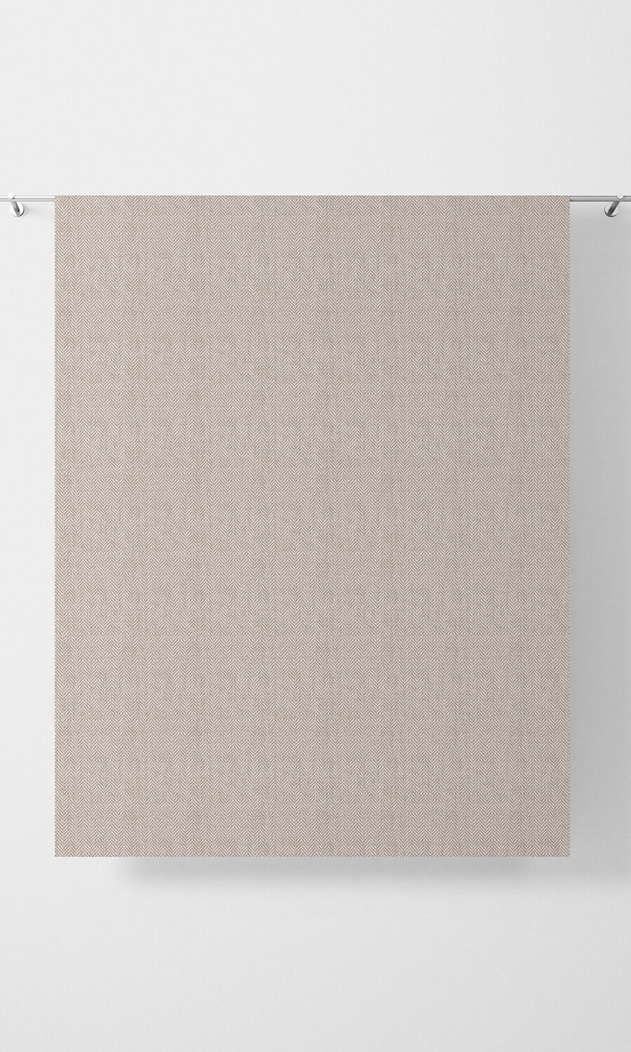 Herringbone Textured Fabric Material By the Metre (Pink)