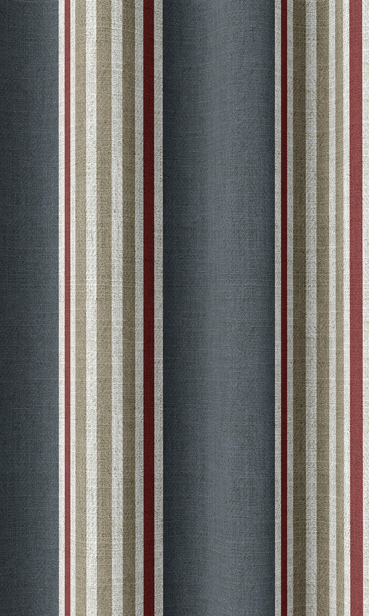 Modern Geometric Print Home Décor Fabric Sample (Grey/ Red)
