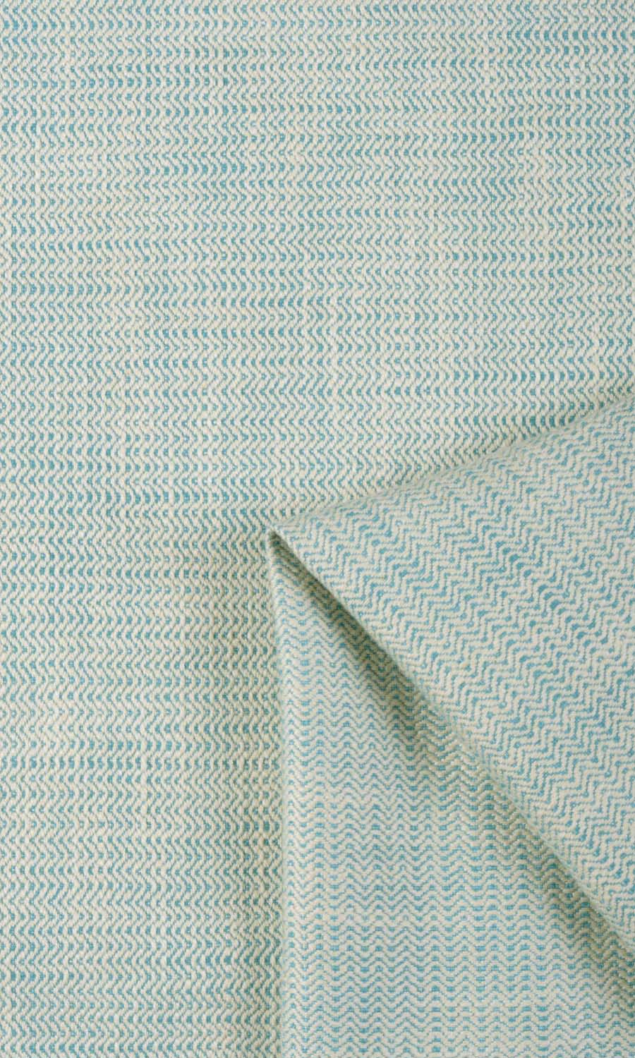 Textured Cotton Window Treatments Fabric By the Metre (Pastel Blue)
