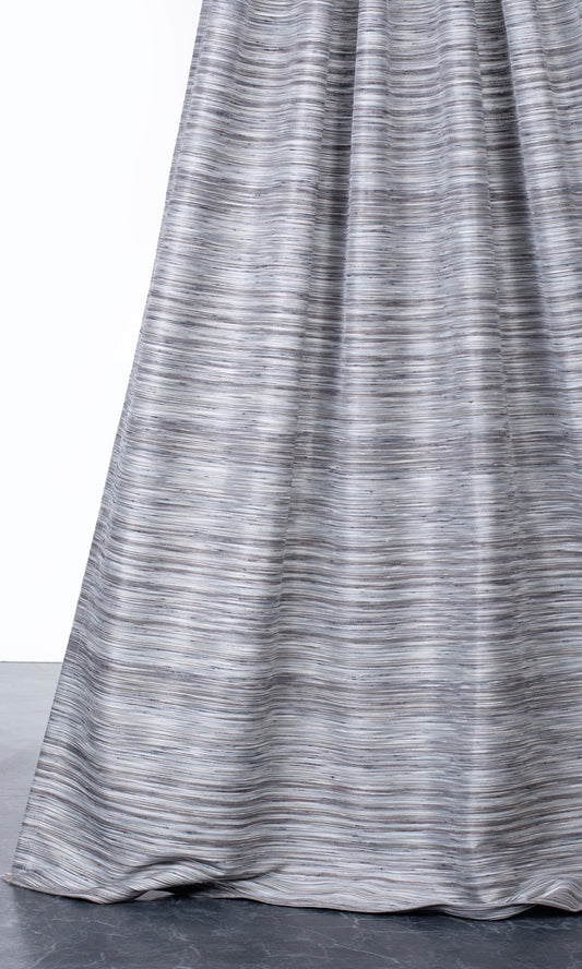 Textured Drapes (Charcoal Gray/ Black)
