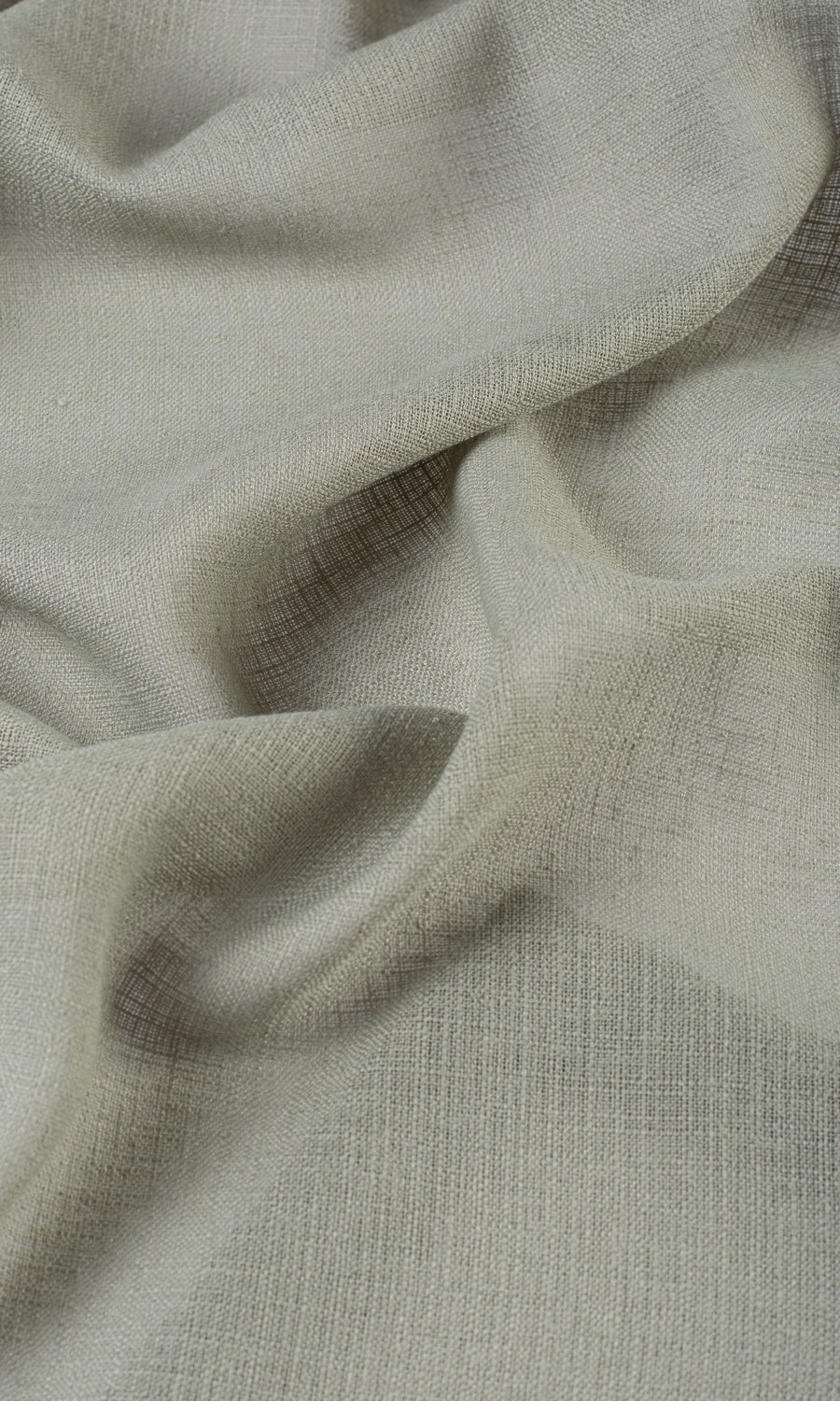 Textured Sheer Fabric Sample for Curtains & Drapes (Grey-Green)