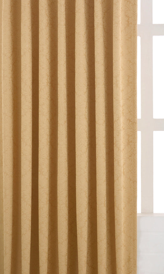 Blackout  Home Décor Fabric Sample (Mustard Yellow/ Brown)