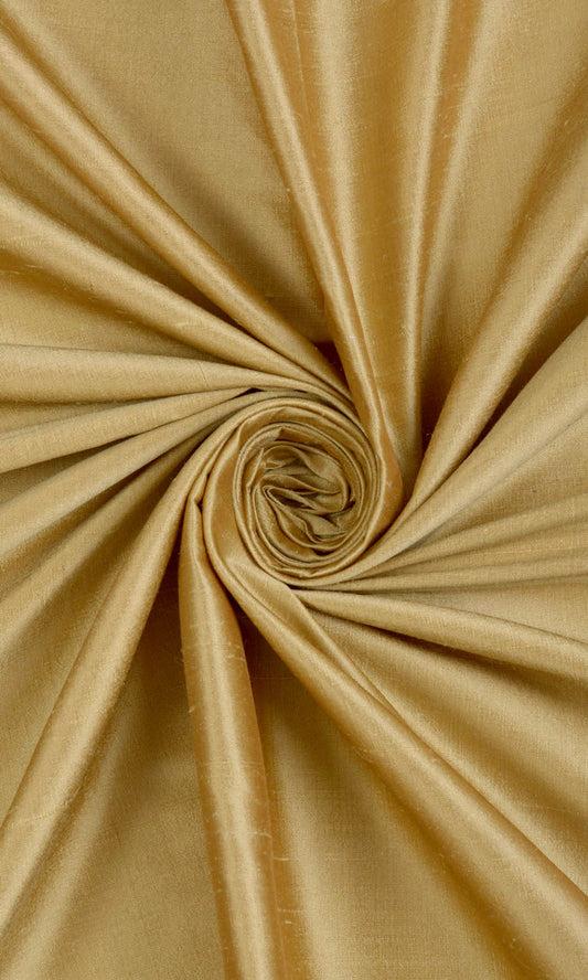 Shantung Silk Curtains (Biscotti Yellow)