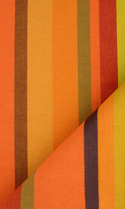 Orange Custom Cotton Curtains Image