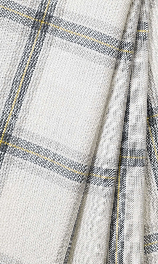 Gray/White Custom Curtains