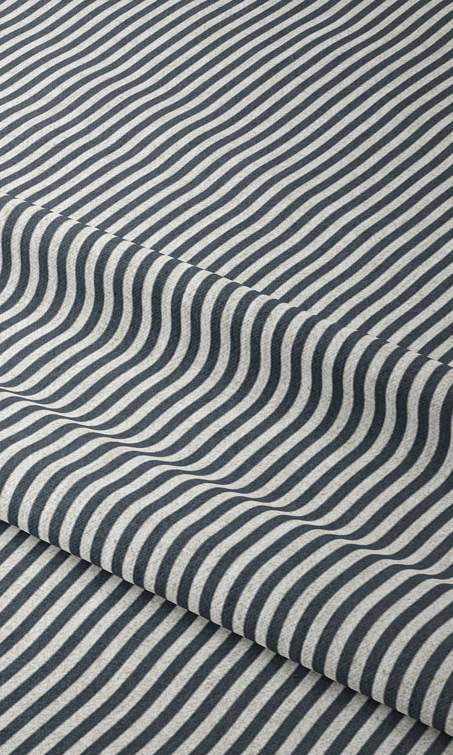 Striped Home Textile Fabric Material By the Metre (Slate Grey)