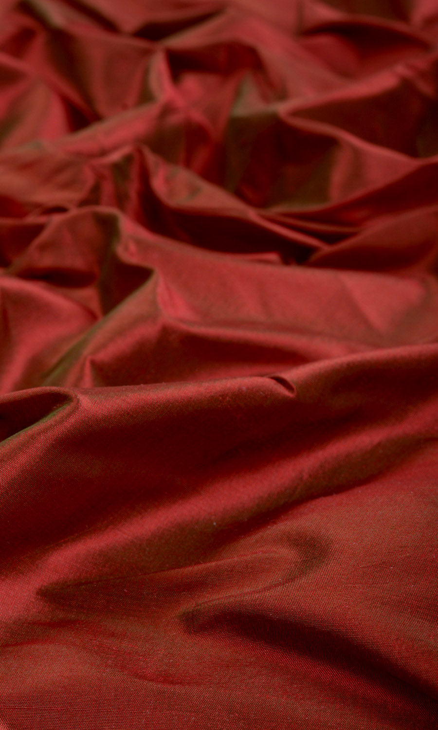 Shantung Silk Fabric Material By the Metre (Copper Red)