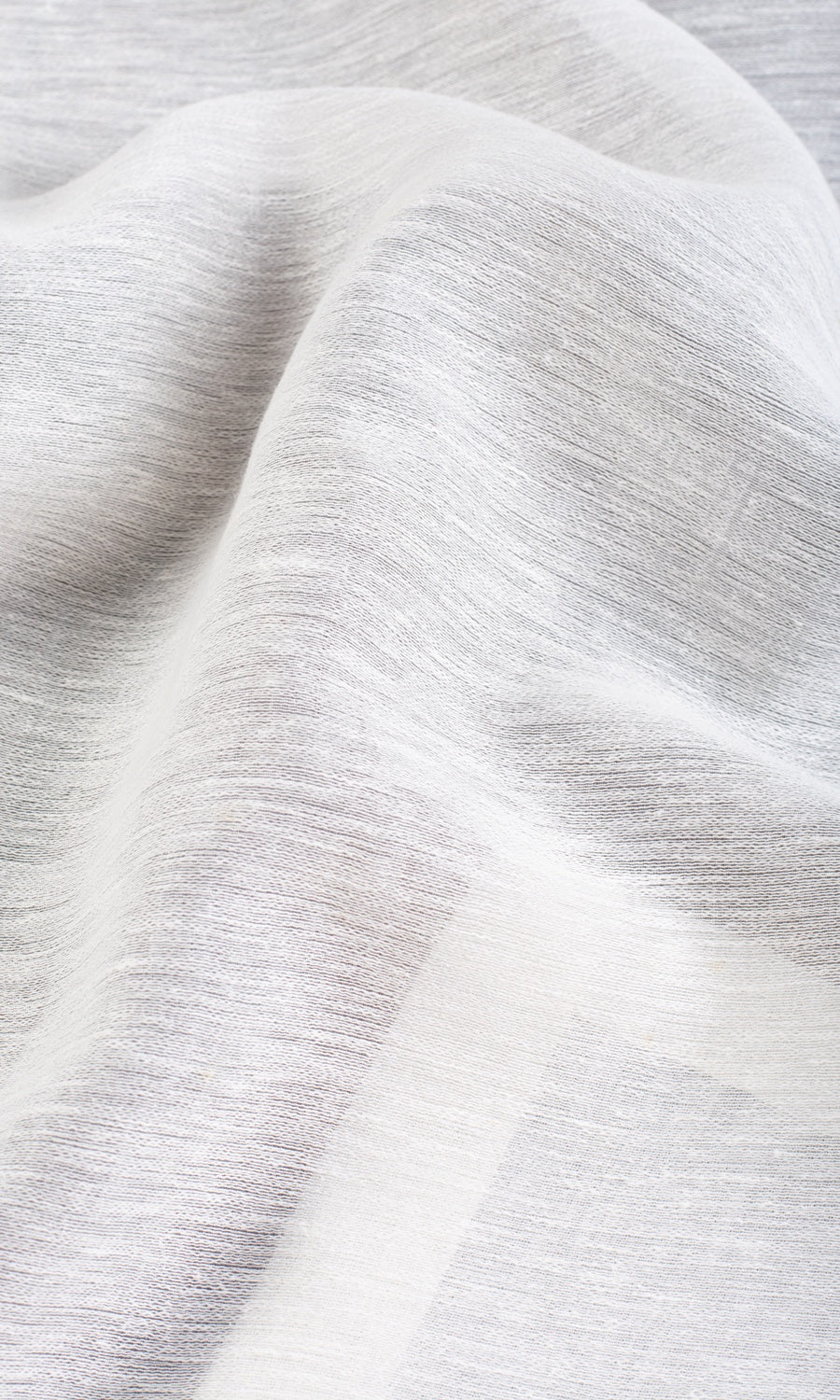 Plain Semi-Sheer Fabric By the Metre for Curtains & Drapes (White)
