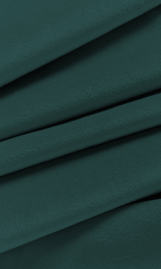 Velvet Curtain Panels (Teal Blue)