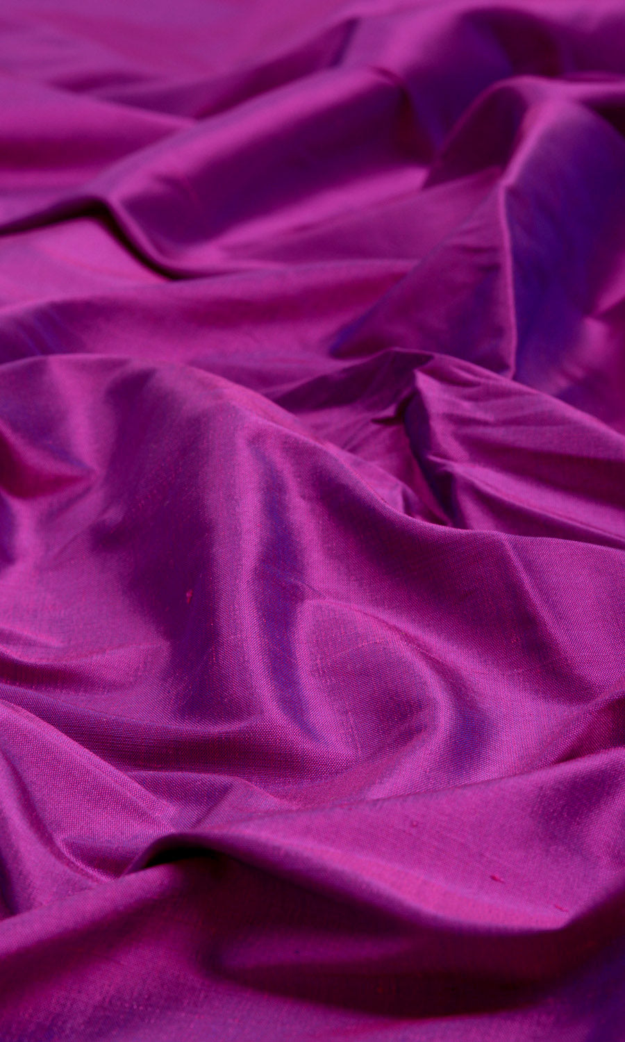 Shantung Silk Home Textile Fabric Material Sample (Fuchsia Pink/ Purple)