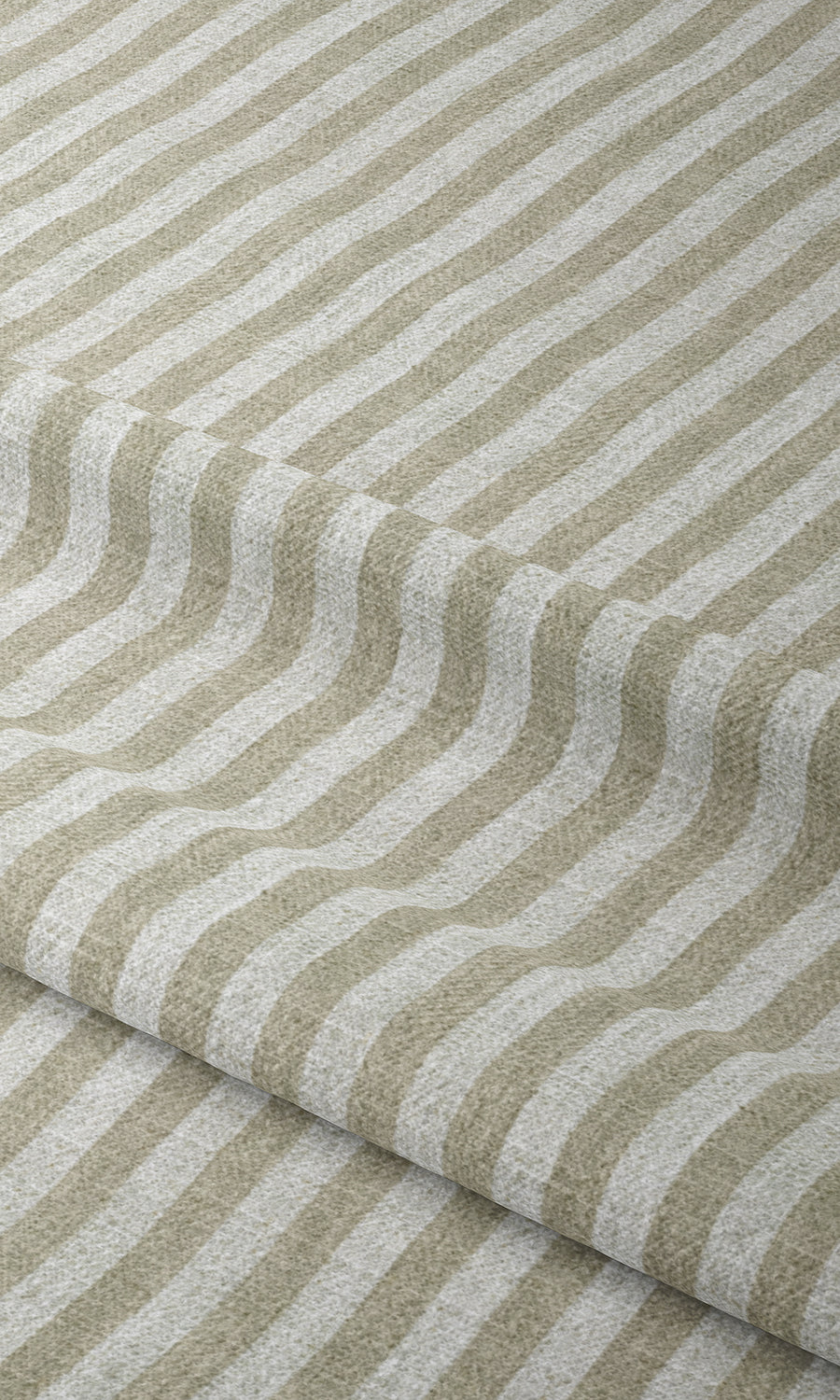 Striped Window Treatments Fabric By the Metre (Beige/ White)