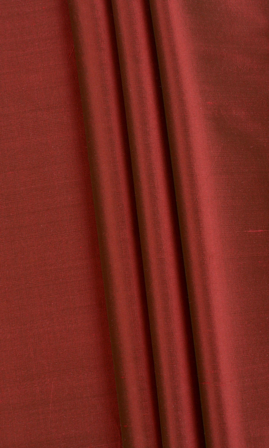 Shantung Silk Fabric By the Metre for Curtains & Drapes (Copper Red)
