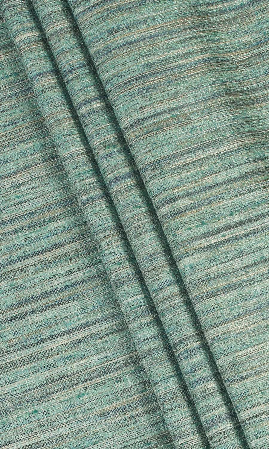 Faux Silk Textured Window Treatments Fabric Sample (Blue-Green)
