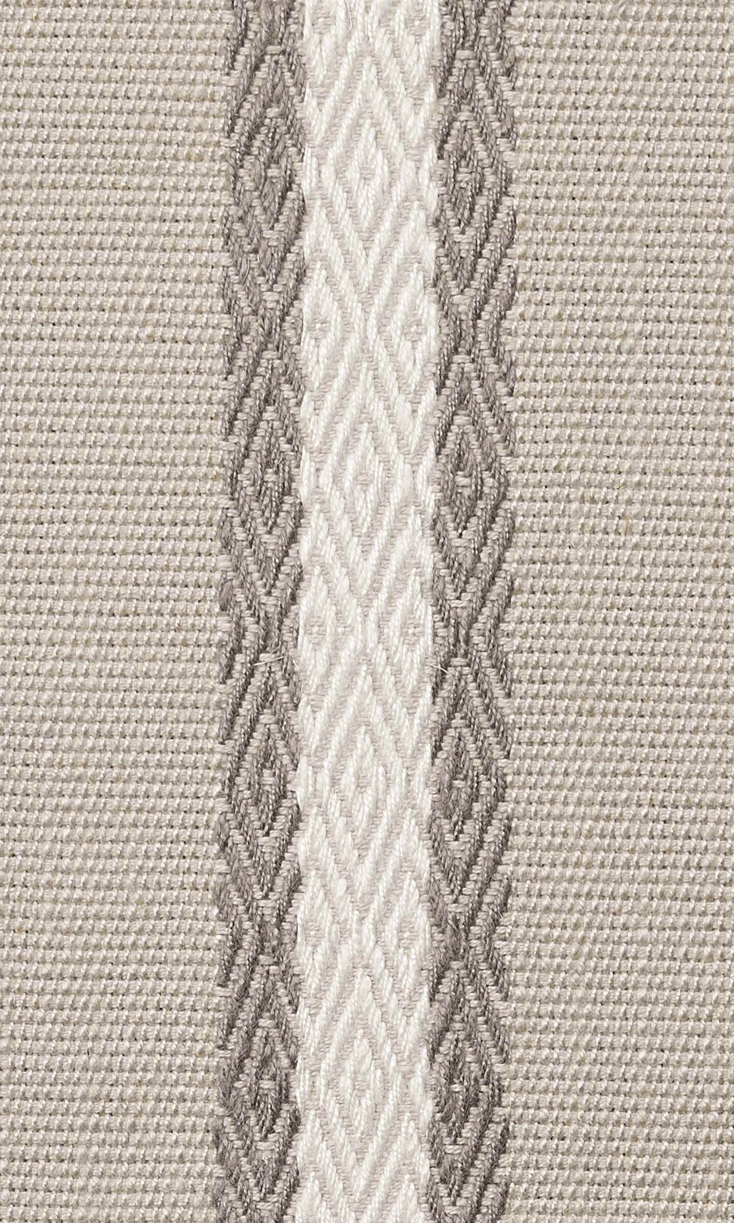 Striped Home Textile Fabric Material Sample (Gray/ White)