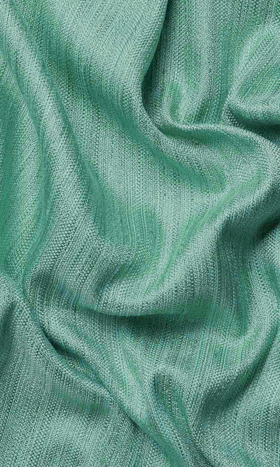 Faux Silk Window Treatments Fabric Sample (Mint Green)