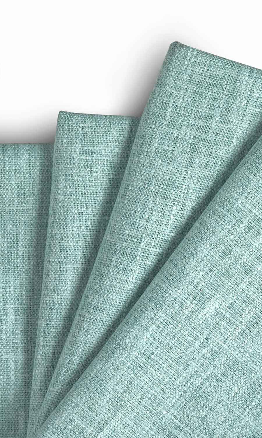 Cotton Blend Home Textile Fabric Material By the Metre (Turquoise Blue)