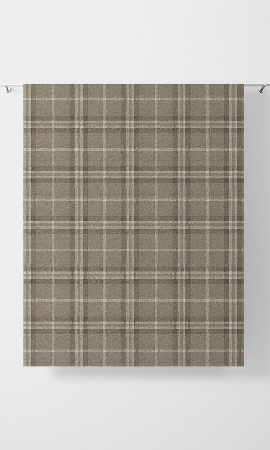 Plaid Pattern Custom Drapery