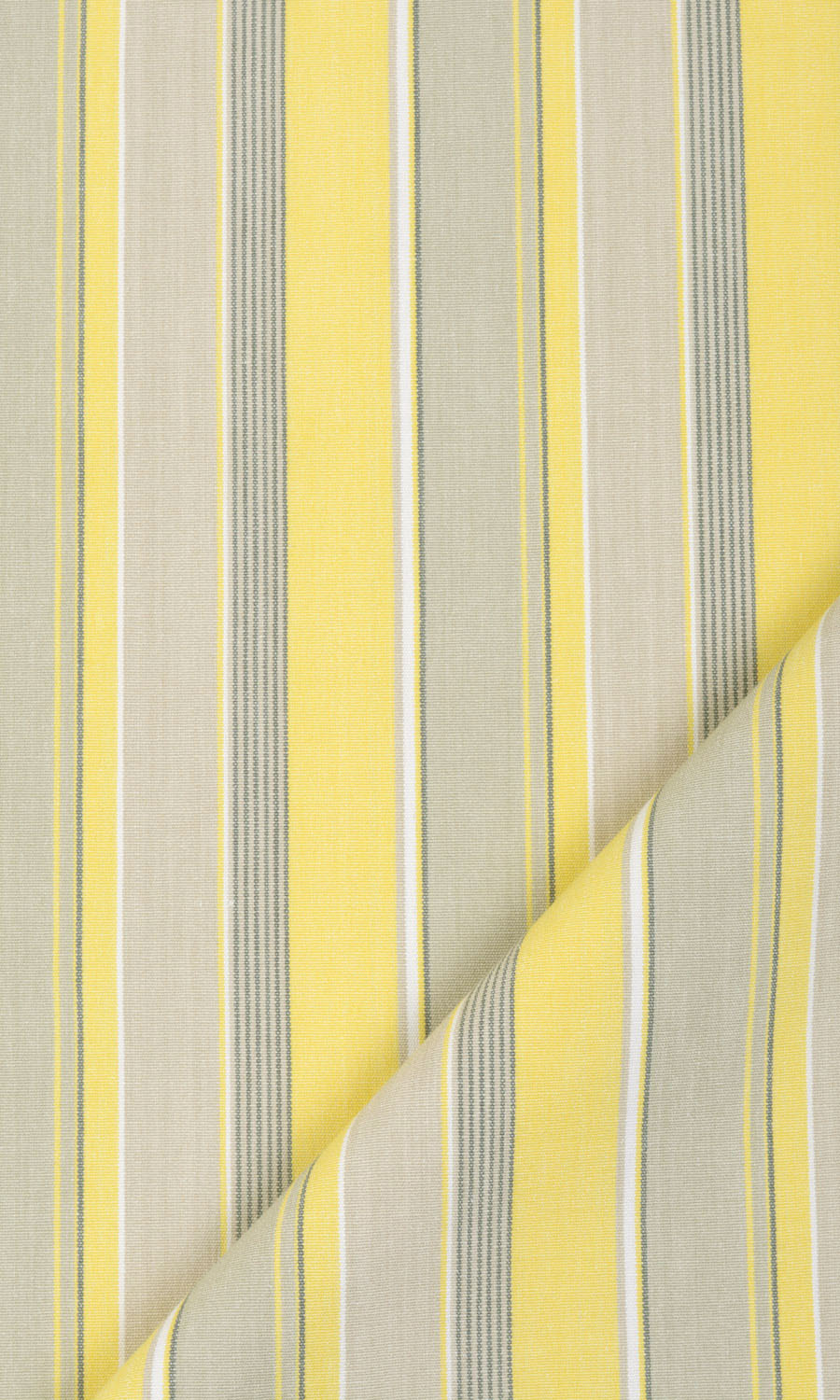 Striped  Window Treatments Fabric By the Metre (Yellow/ Gray/ White)