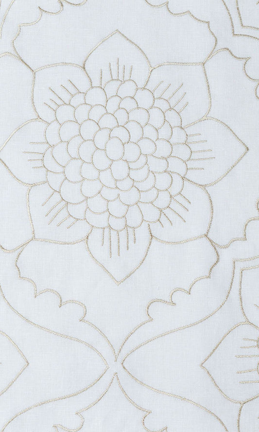 Custom White Linen Curtains Image