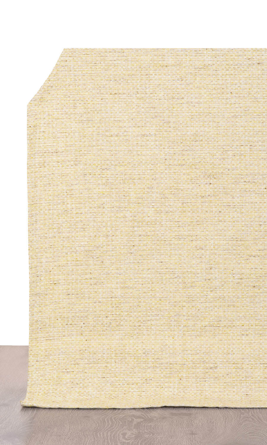 Textured Poly-Cotton Fabric Material By the Metre (Yellow)