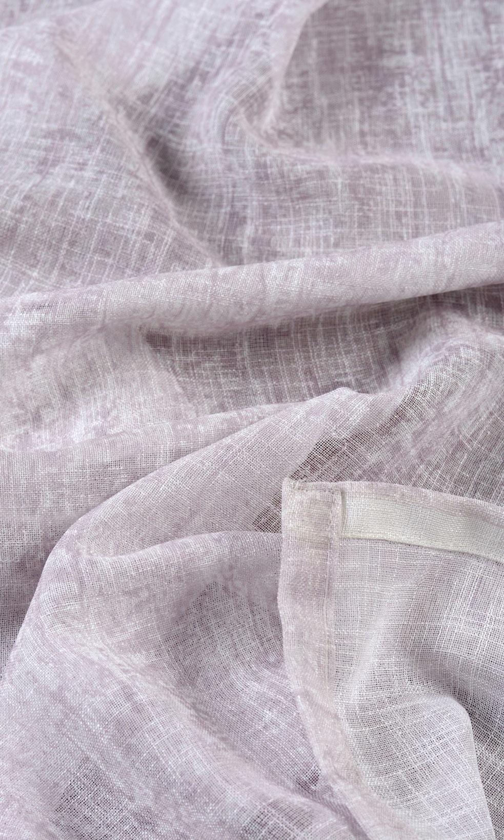 Textured Sheer Window Treatments Fabric Sample (Pale Pink)