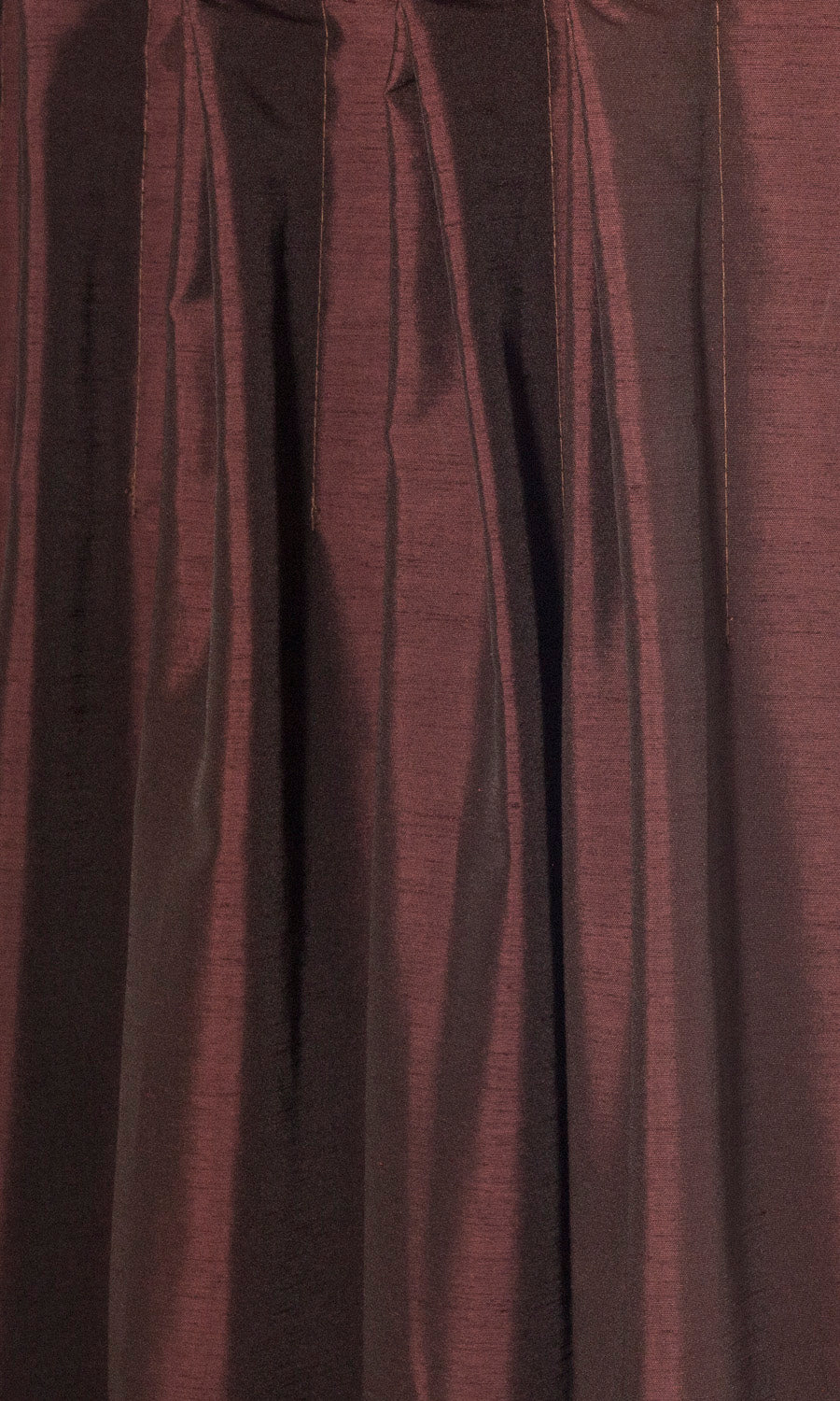 Faux Silk Window Treatments Fabric Sample (Red)
