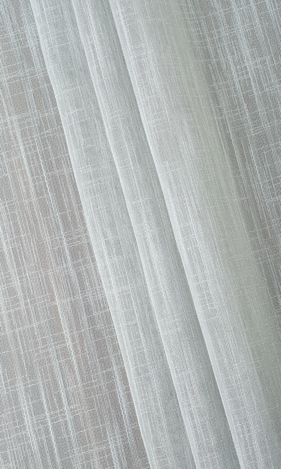 Textured Sheer Fabric Material By the Metre (Ice Grey-Blue)