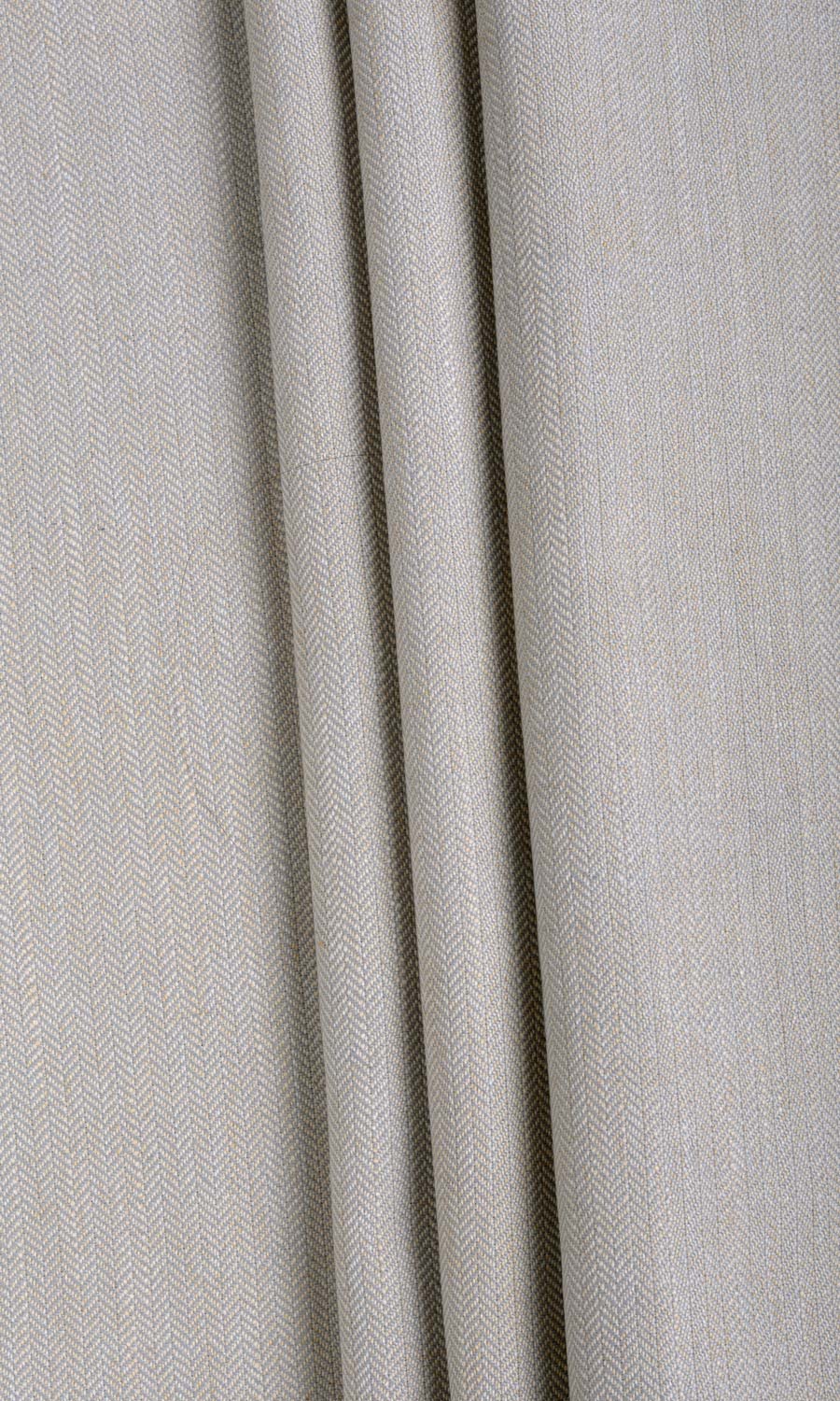 Herringbone Textured Home Textile Fabric Material By the Metre (Pale Grey)