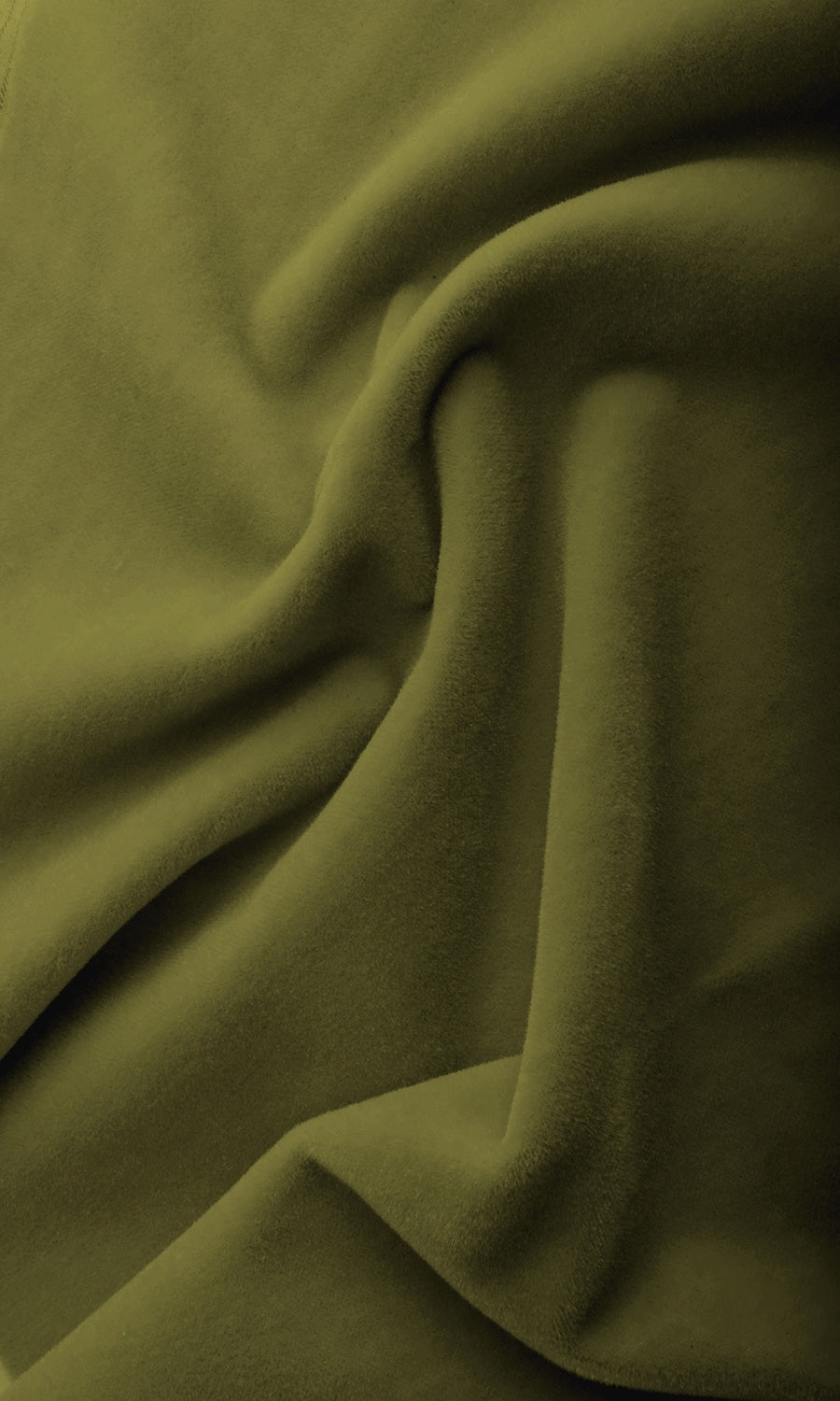 Velvet Home Textile Fabric Material By the Metre (Olive Green)