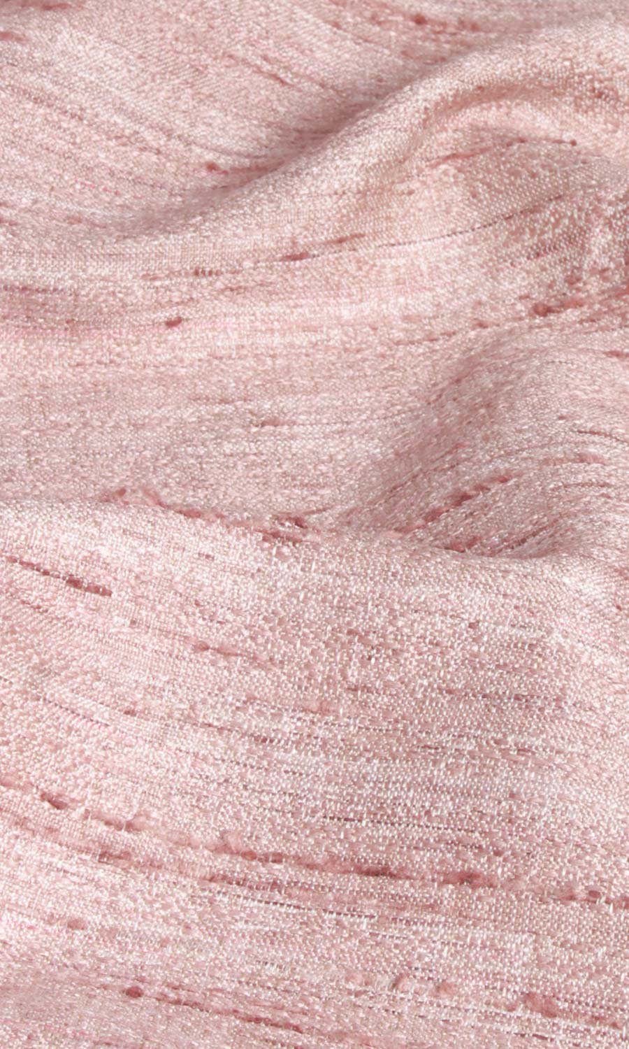 Faux Silk Textured Free Fabric Material Sample (Pastel Pink)