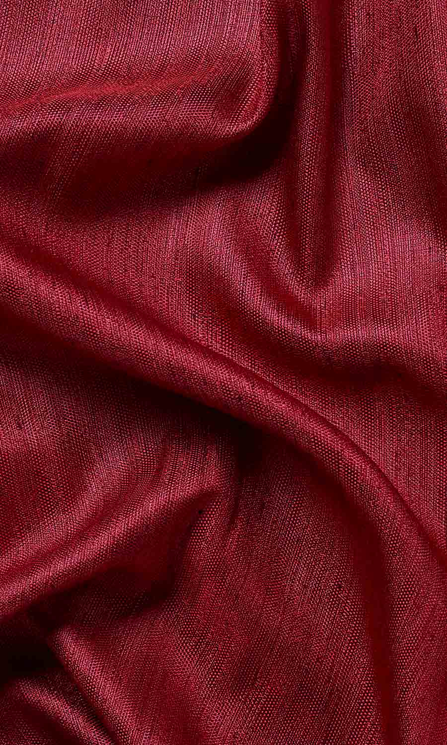 Faux Silk Window Treatments Fabric By the Metre (Red)