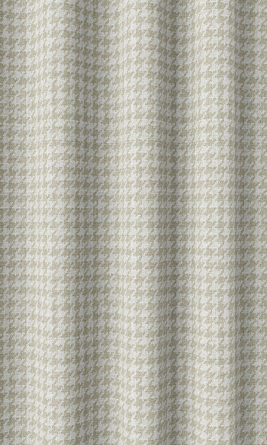 Houndstooth Print Home Décor Fabric Sample (Beige/ White)