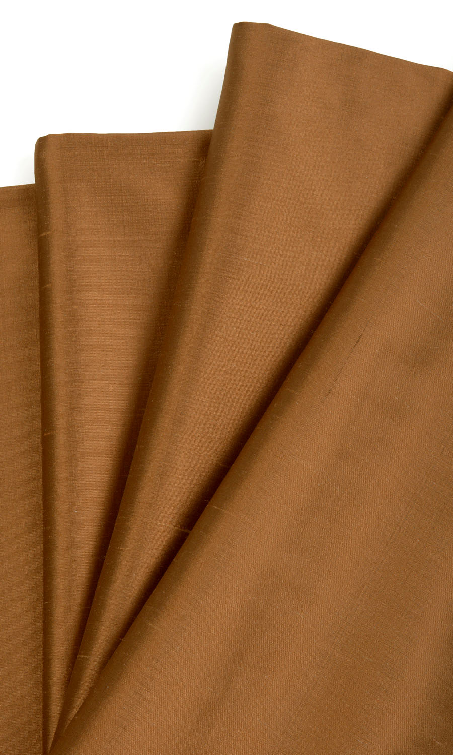 Shantung Silk Home Textile Fabric Material By the Metre (Bronzy Orange)