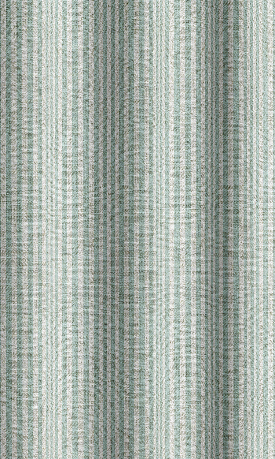 Striped Home Décor Fabric Sample (Aqua Blue/ White)