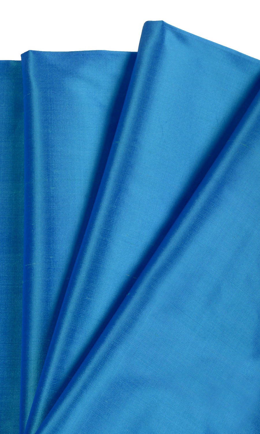 Shantung Silk Home Textile Fabric Material By the Metre (Azure Blue)