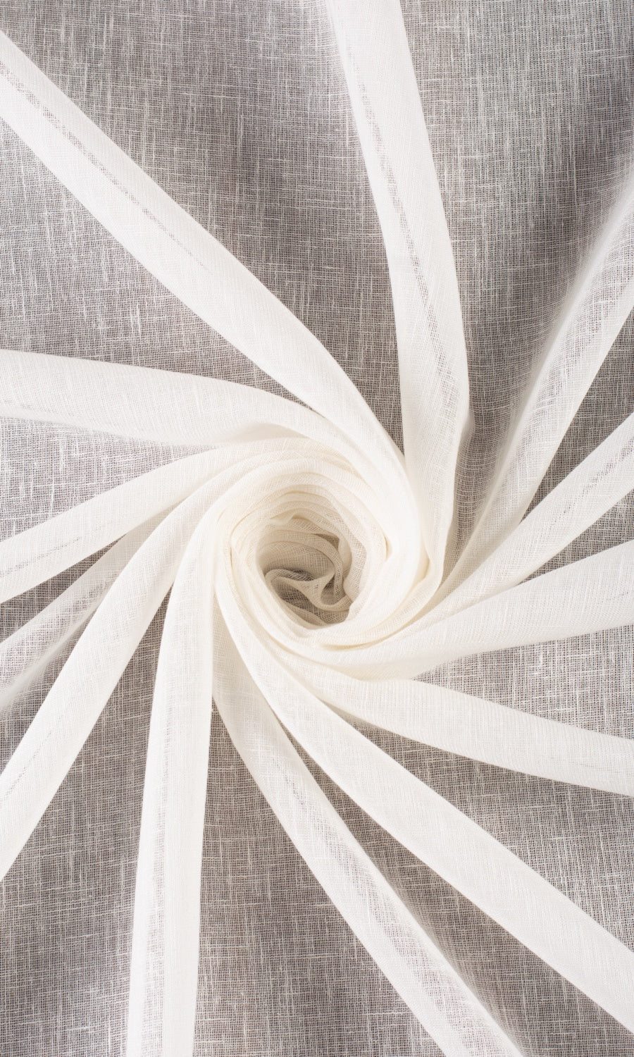 Plain Sheer Home Décor Fabric Sample (Cream/ Off-White)