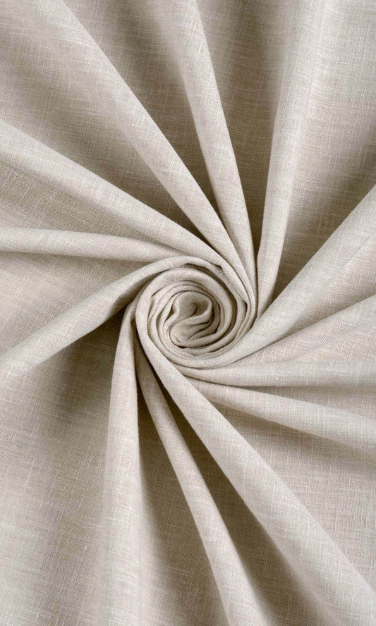 Poly-Cotton Blend Curtains (Pale Grey-Beige)