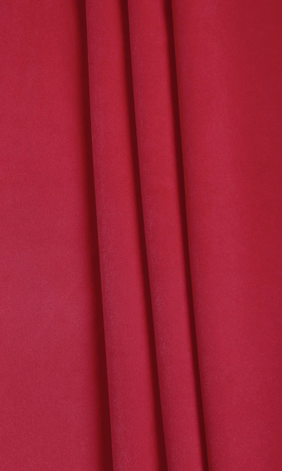 Velvet Fabric Material By the Metre (Raspberry Red/ Pink)