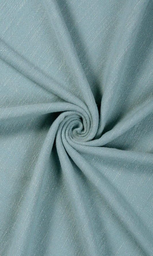 Plain Cotton Curtains (Blue)