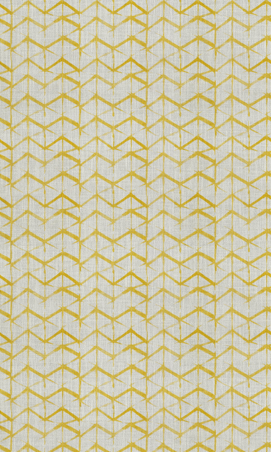 Geo Print Free Fabric Material Sample (Eggshell White/ Yellow)