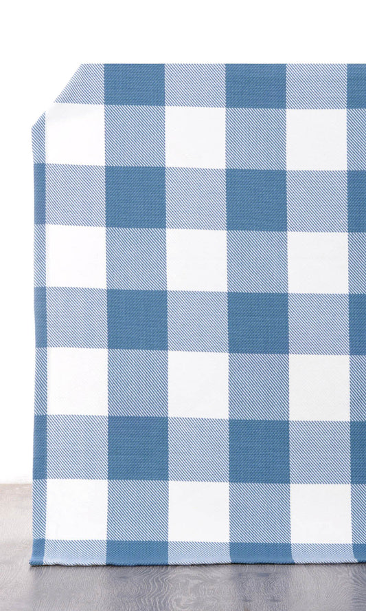 Gingham Check Grommet Curtains