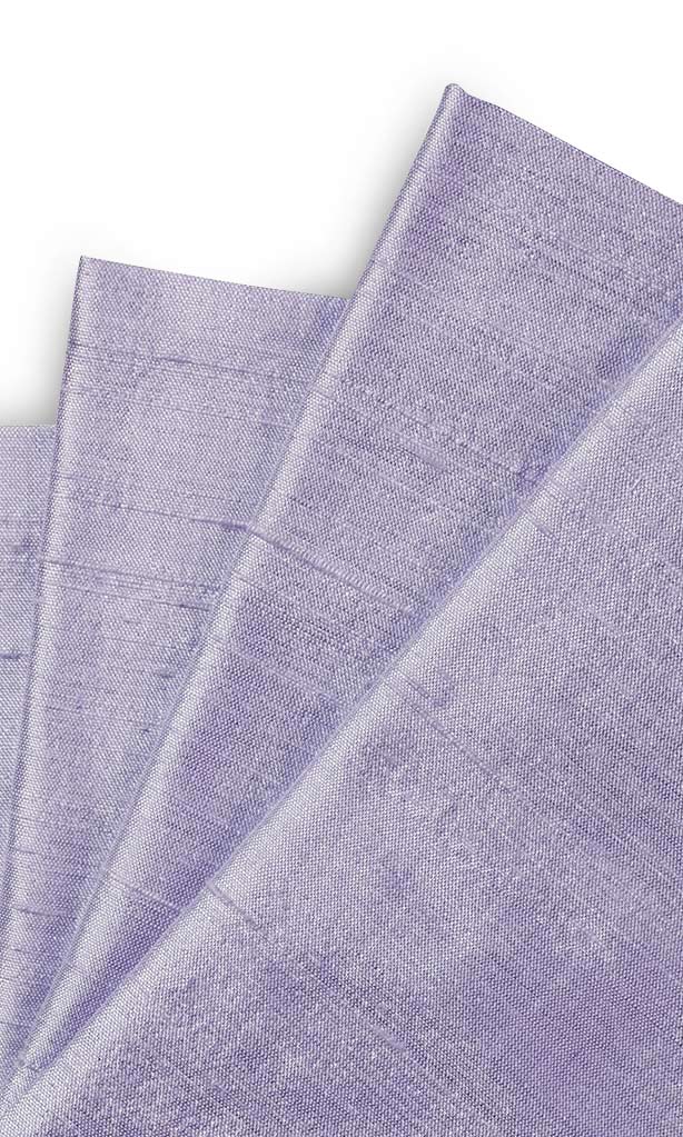 Dupioni Silk Window Treatments Fabric Sample (Lavender Mauve)
